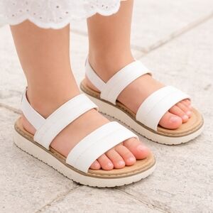 Cat & Jack Toddler Girl White Sandals – Size 1 – Target – New With Tags